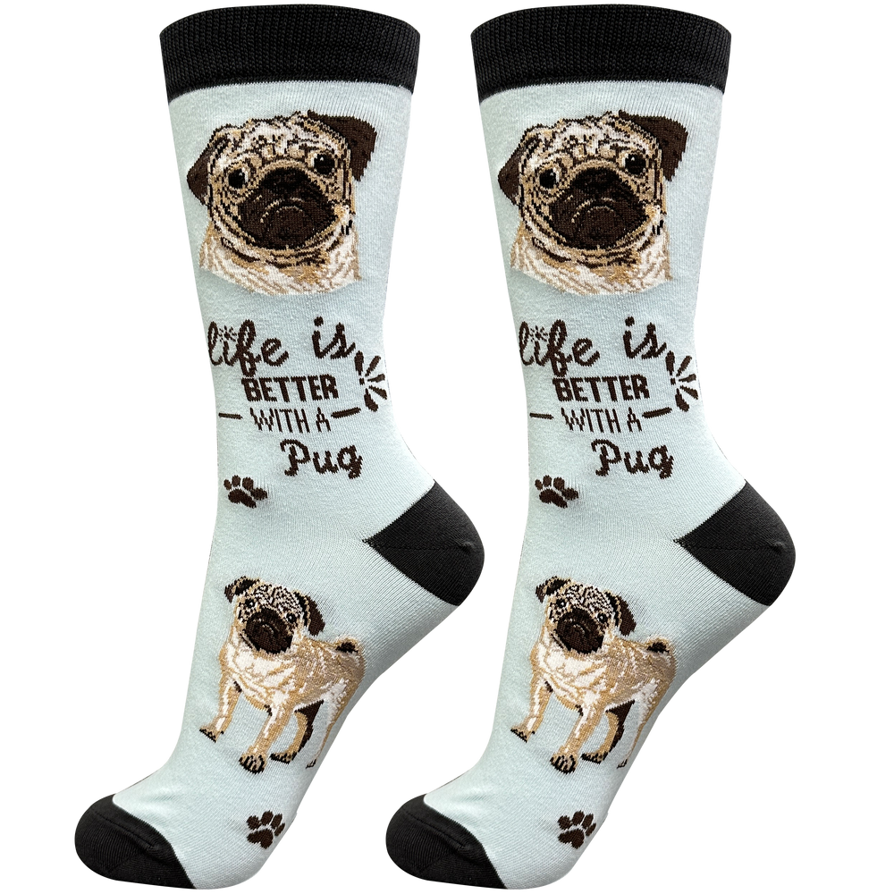 Life is Better with a Pug Socks