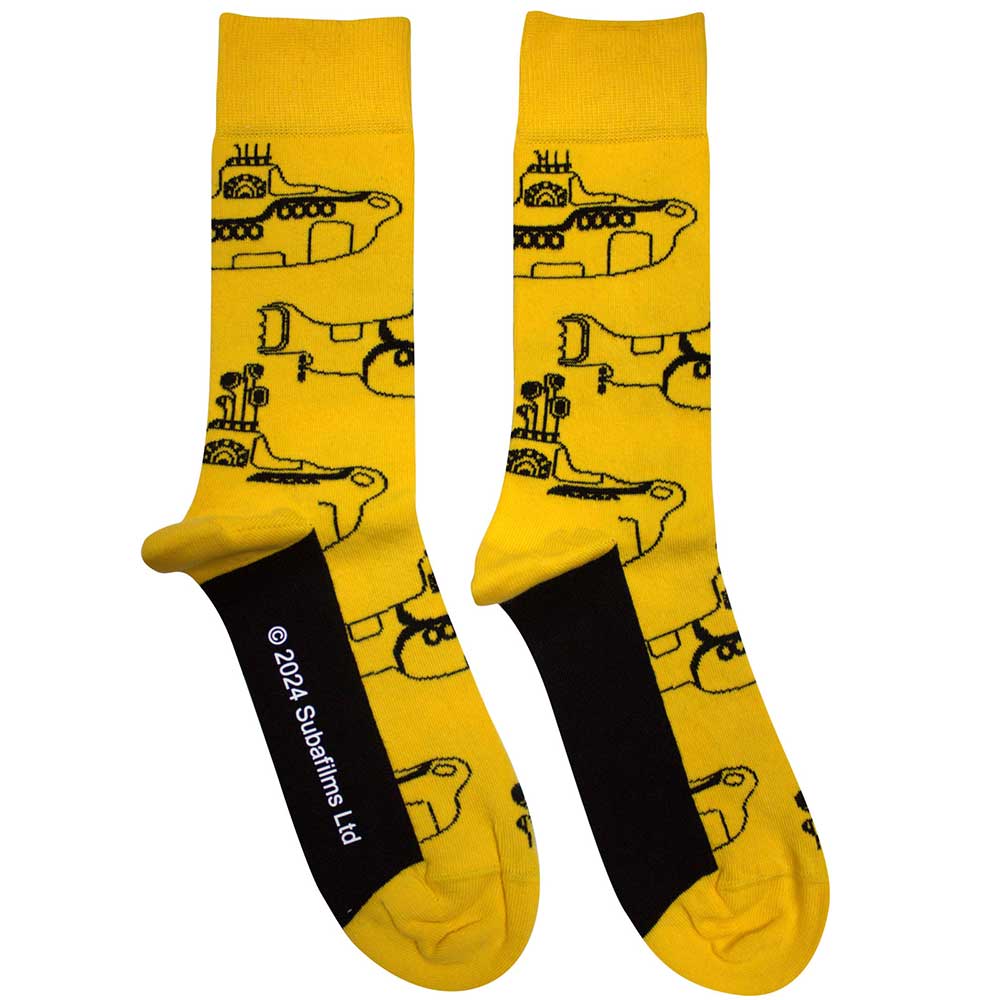 The Beatles Sub Outline Repeat Socks