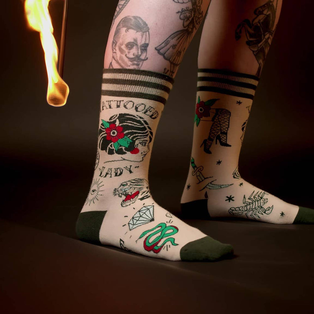 
                      
                        Tattooed Lady Socks
                      
                    