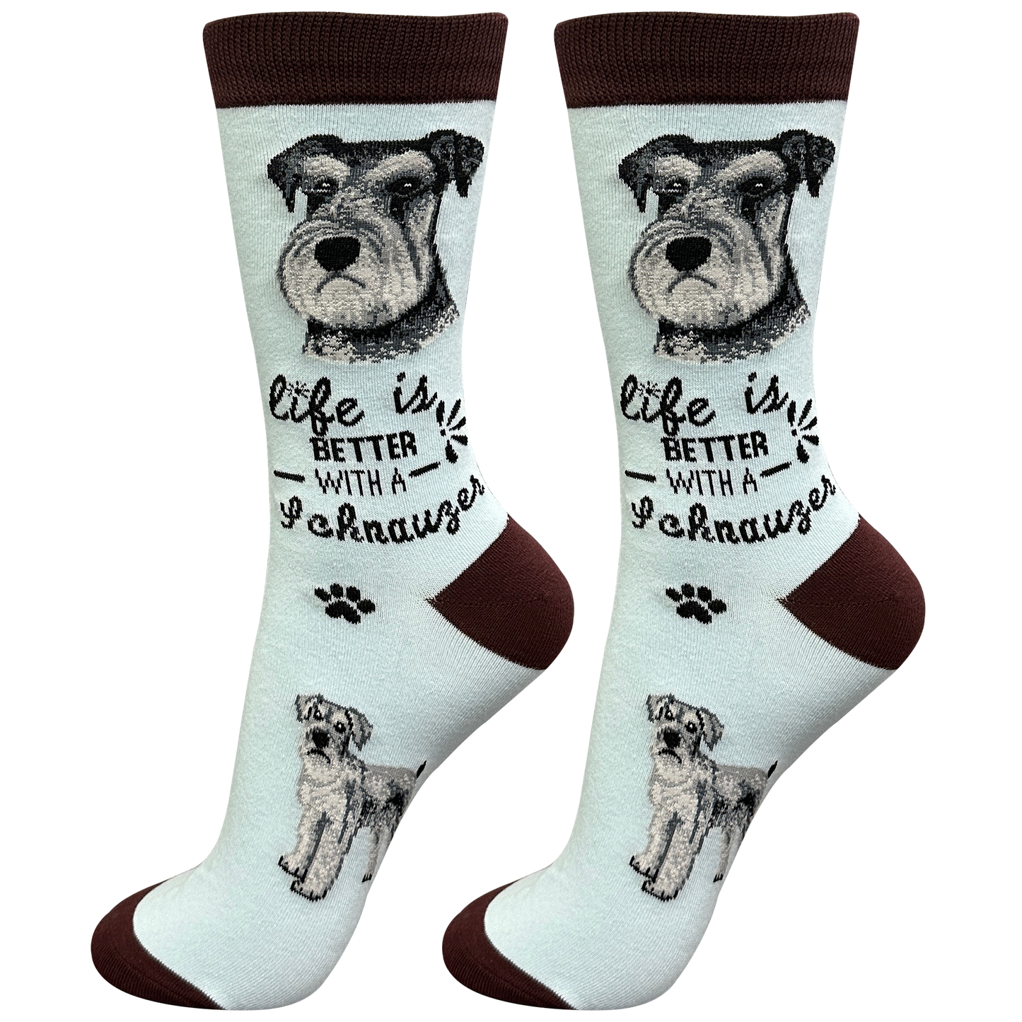 Life is Better With a Schnauzer Dog Socks