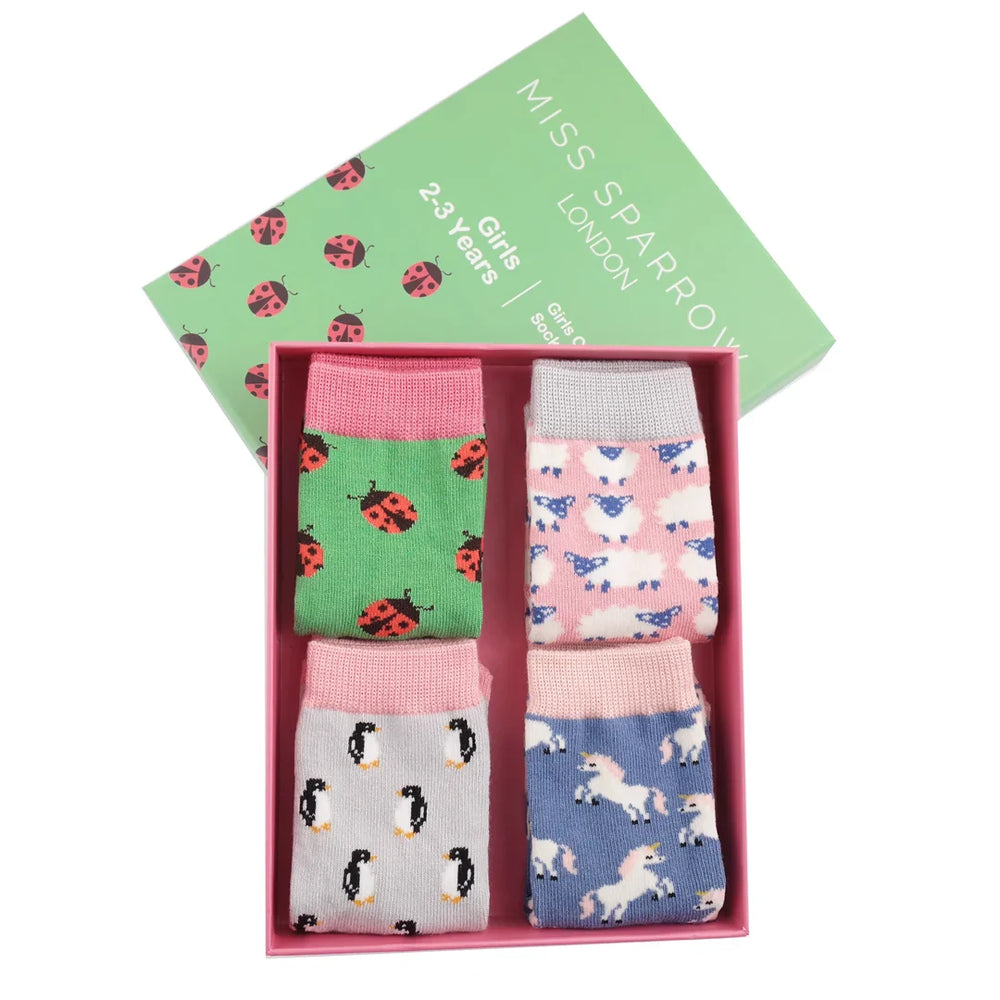 Little Princess Kids Bamboo Gift Box Socks - Miss Sparrow