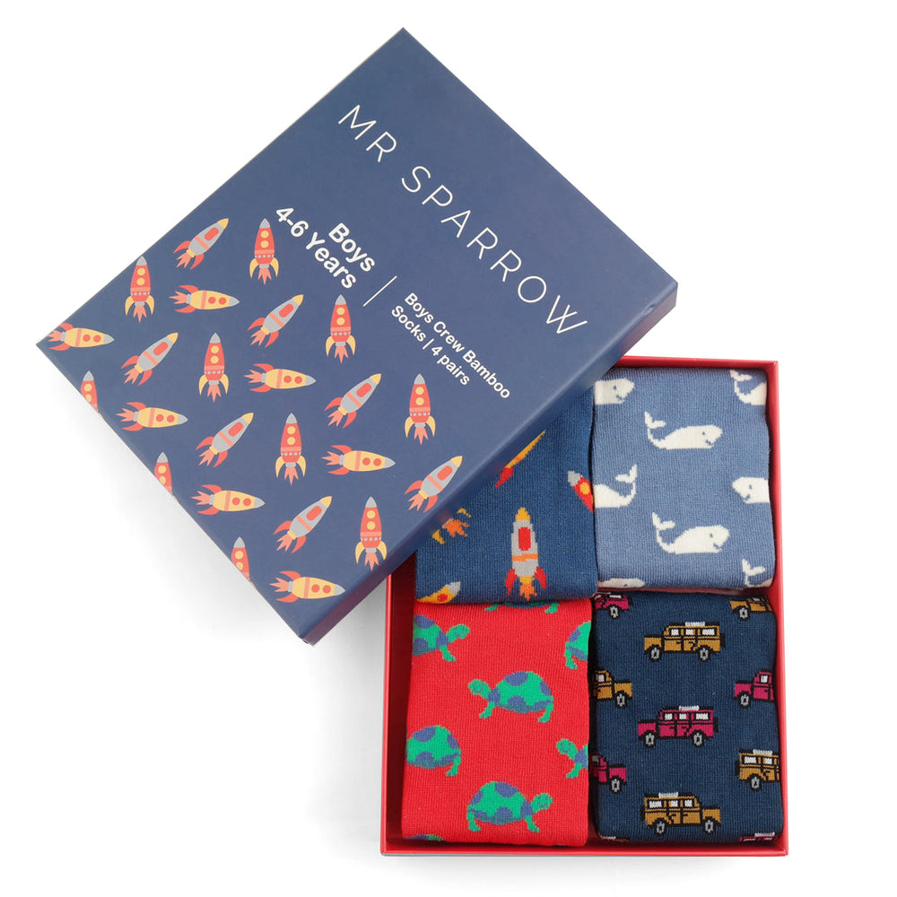 Little Prince Kids Bamboo Gift Box Socks - Miss Sparrow