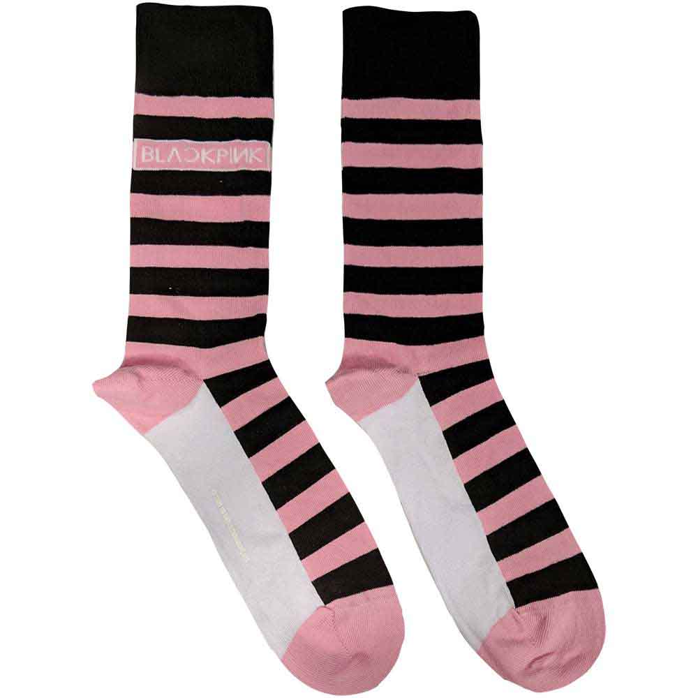 BlackPink Stripes & Logo Socks