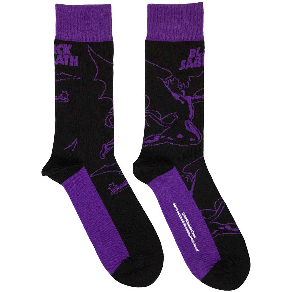 Black Sabbath Logo and Demon Socks