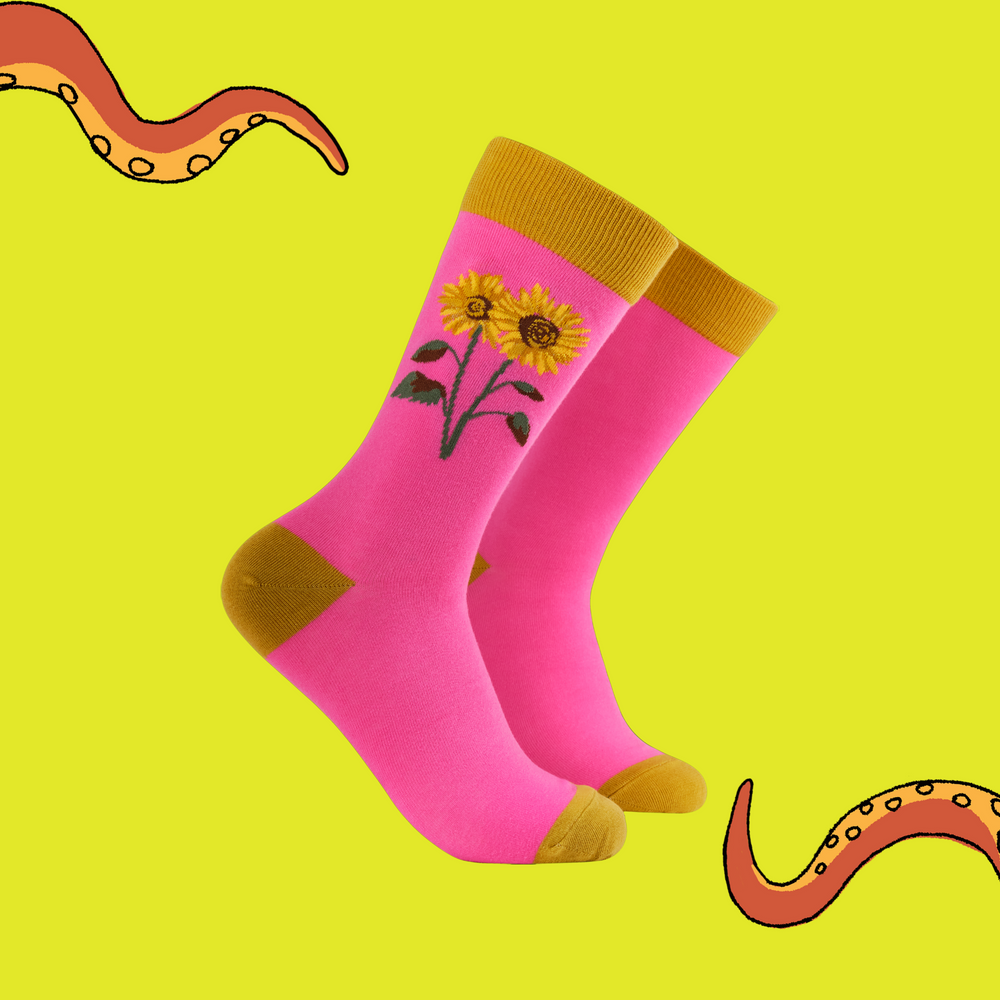 Sunflowers Bamboo Socks