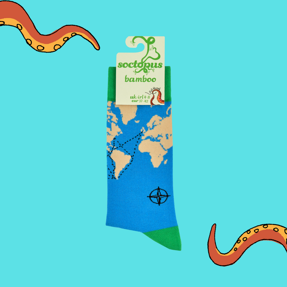 
                      
                        World Map Bamboo Socks
                      
                    