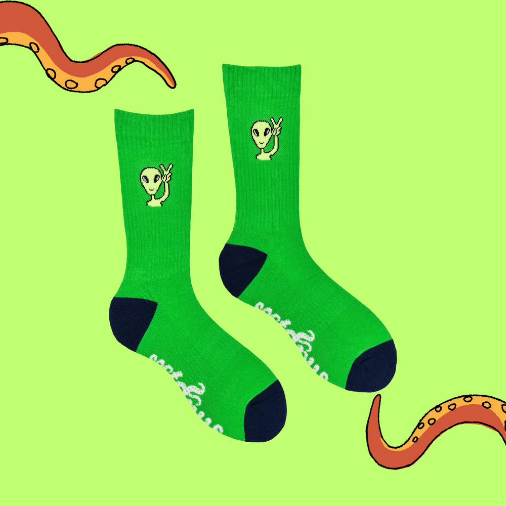 
                      
                        Alien Socks - Peaceman Athletic
                      
                    