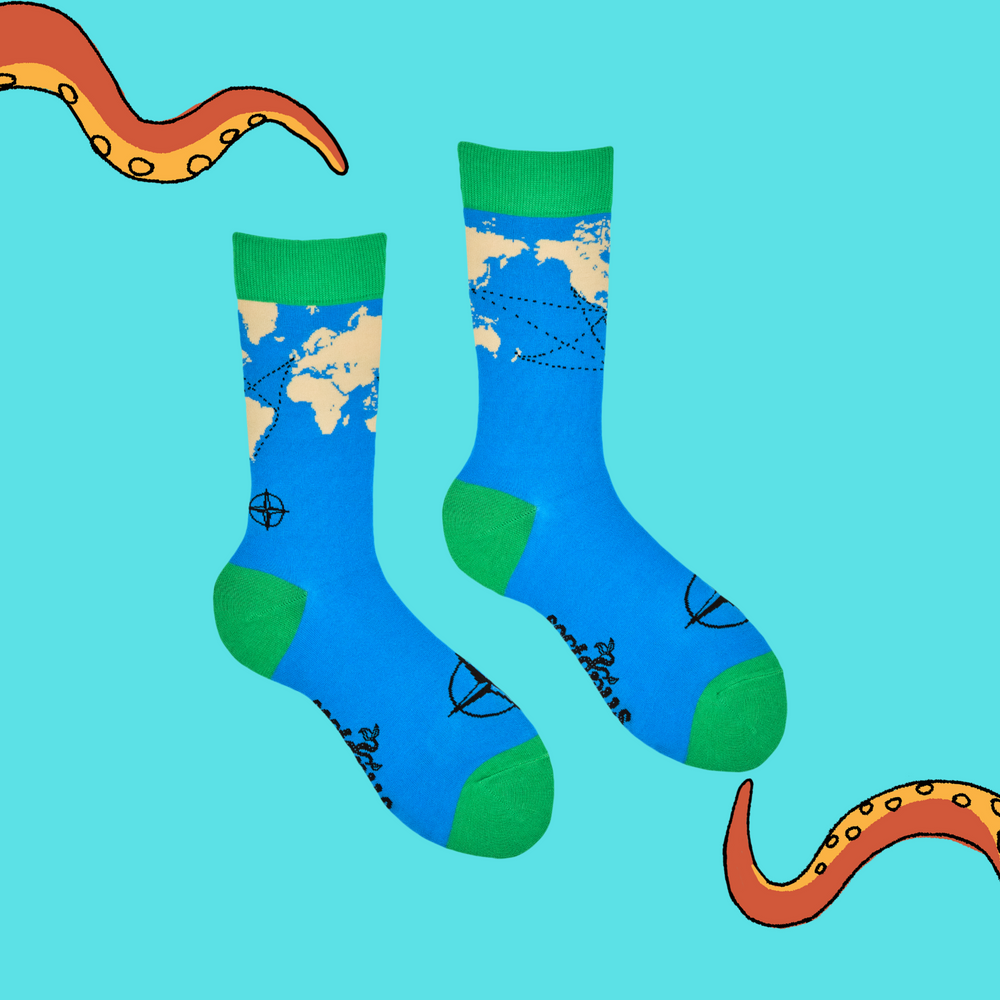 
                      
                        World Map Bamboo Socks
                      
                    