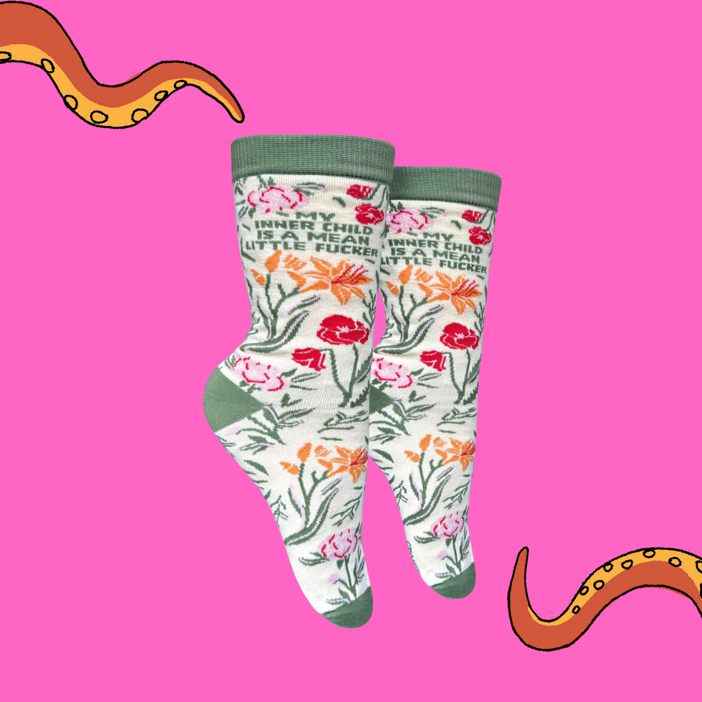 My Inner Child is a Mean F**ker Socks - Small