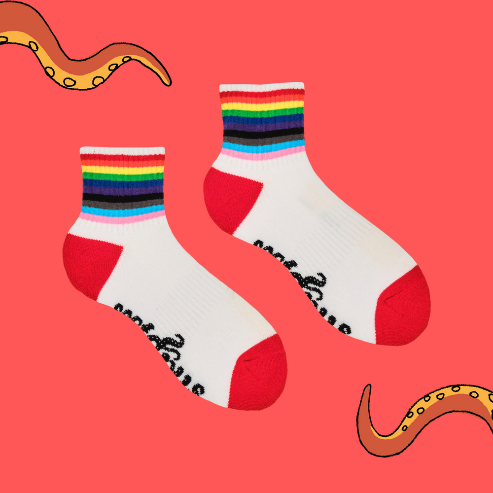 
                      
                        Pride Quarter Athletic Socks
                      
                    