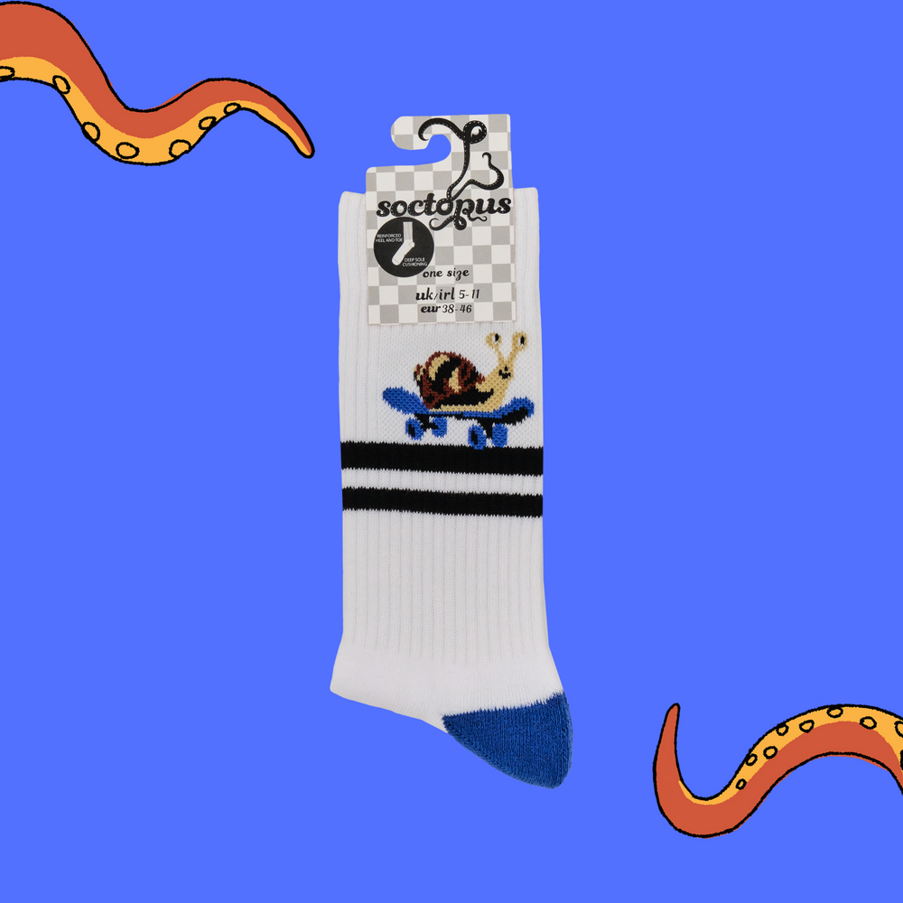 
                      
                        Snail Socks - Skateboarder Snail Athletic
                      
                    