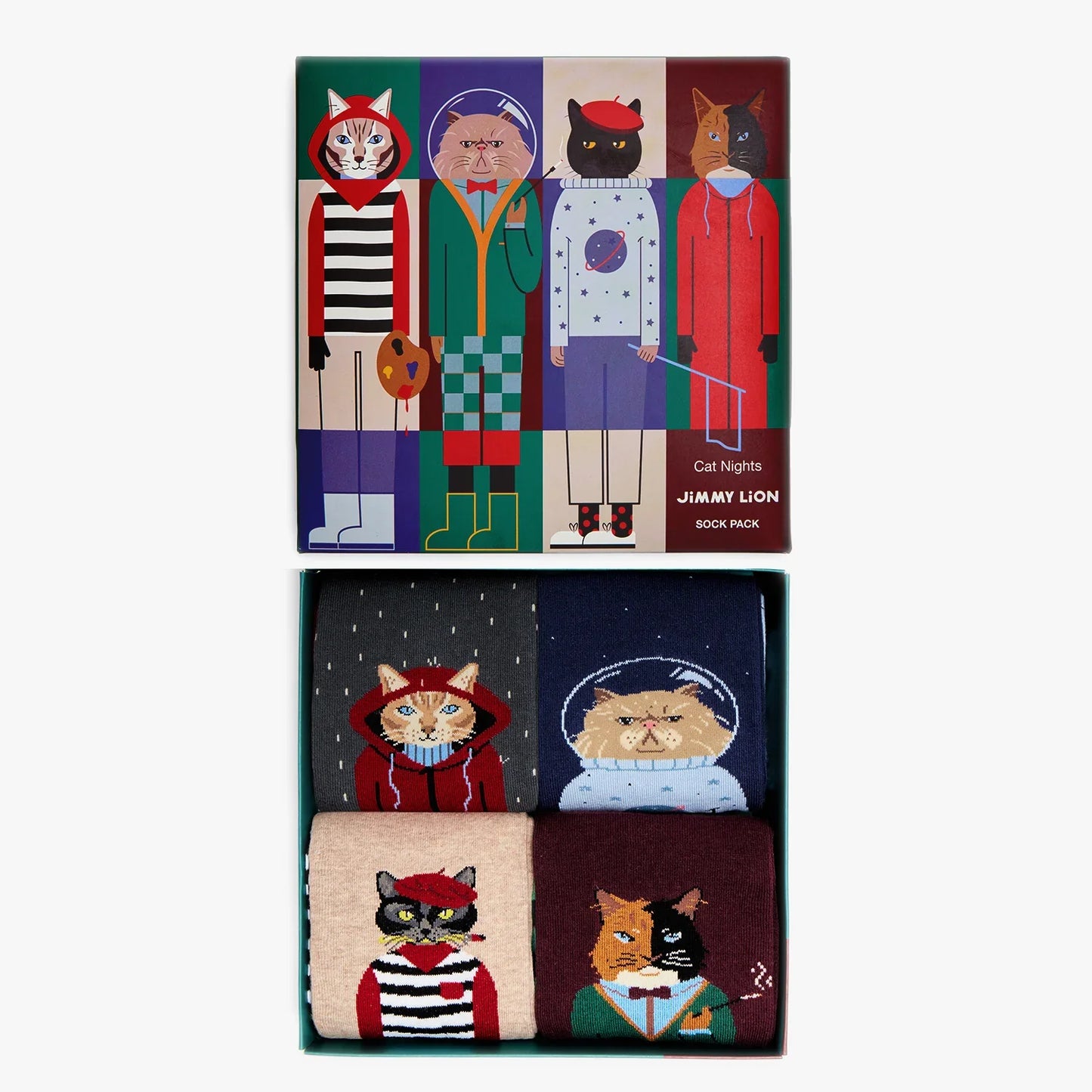 Cat Nights Gift Pack Socks