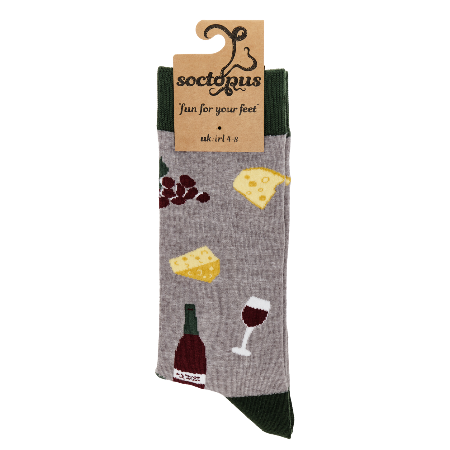 Cheese and Wine Socks