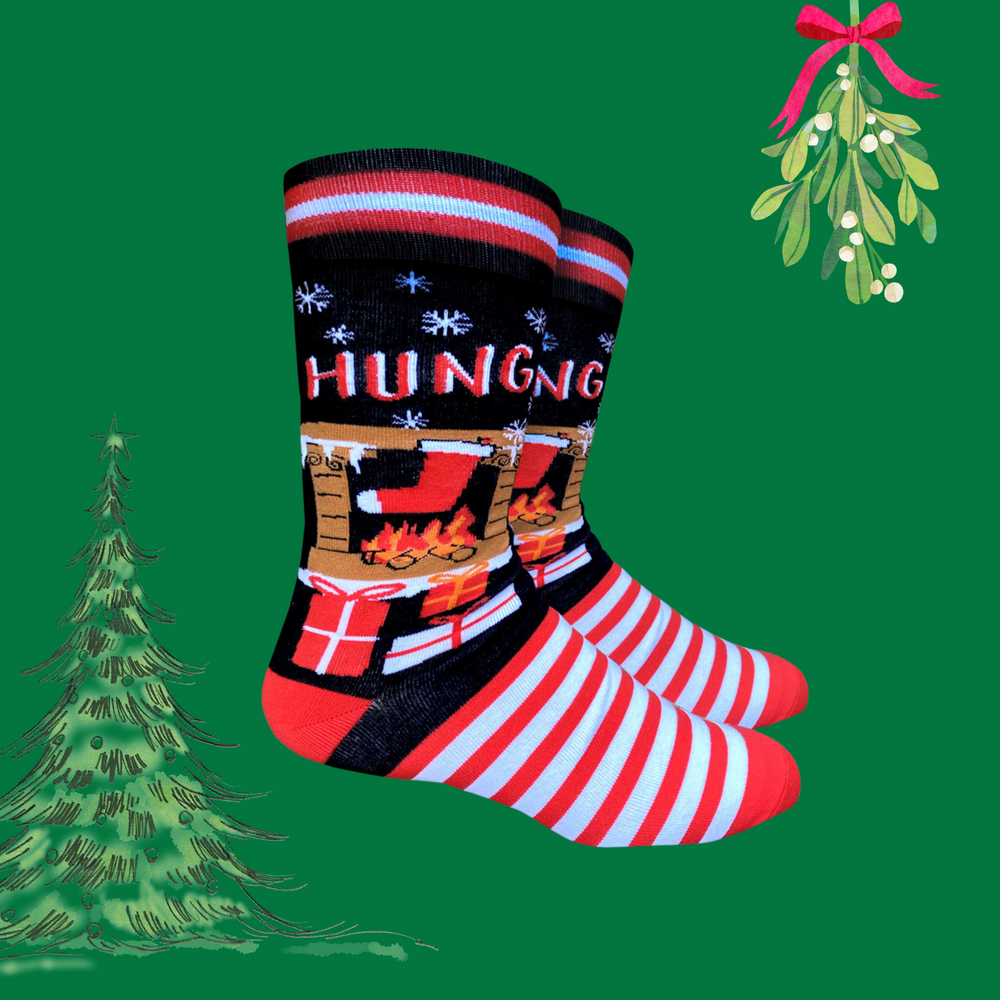 Hung Slogan Socks