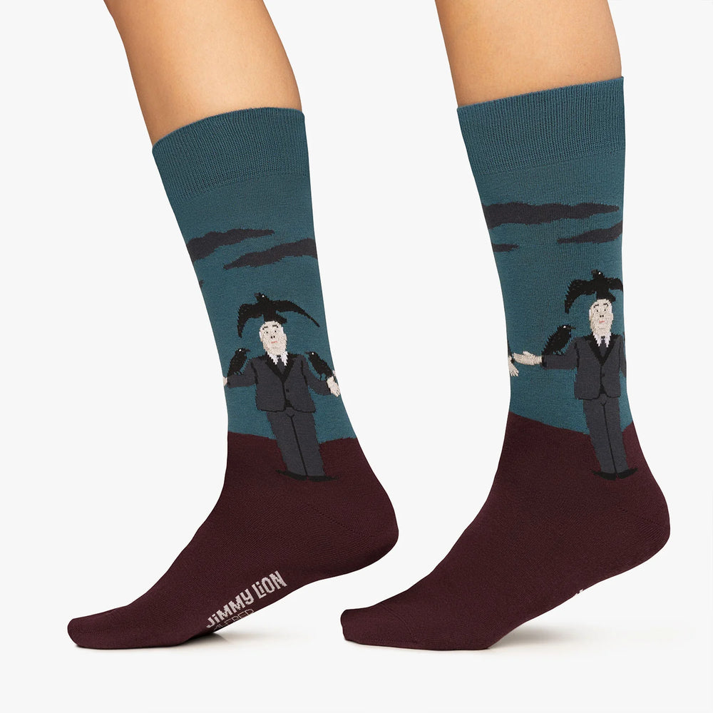 
                      
                        Alfred Hitchcock Crows Socks
                      
                    