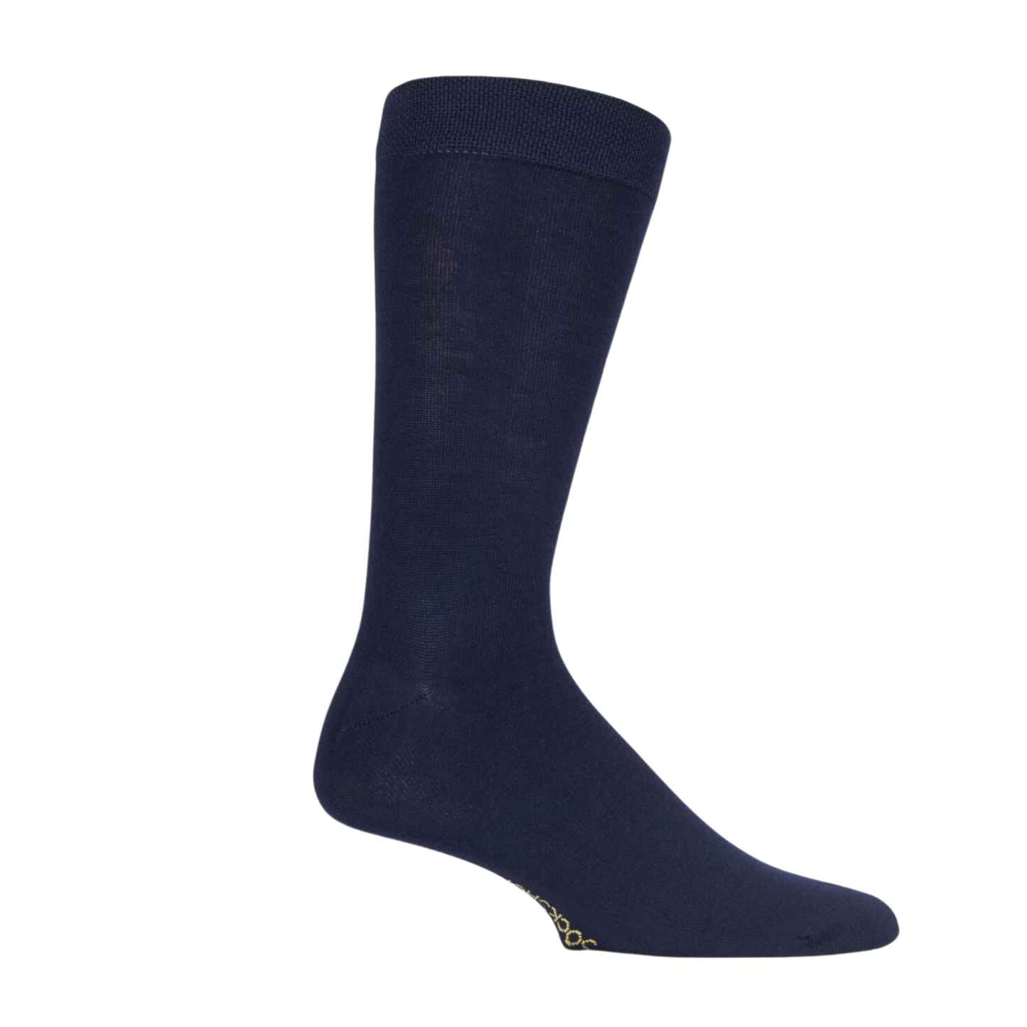 
                  
                    A pair of navy blue bamboo socks.
                  
                