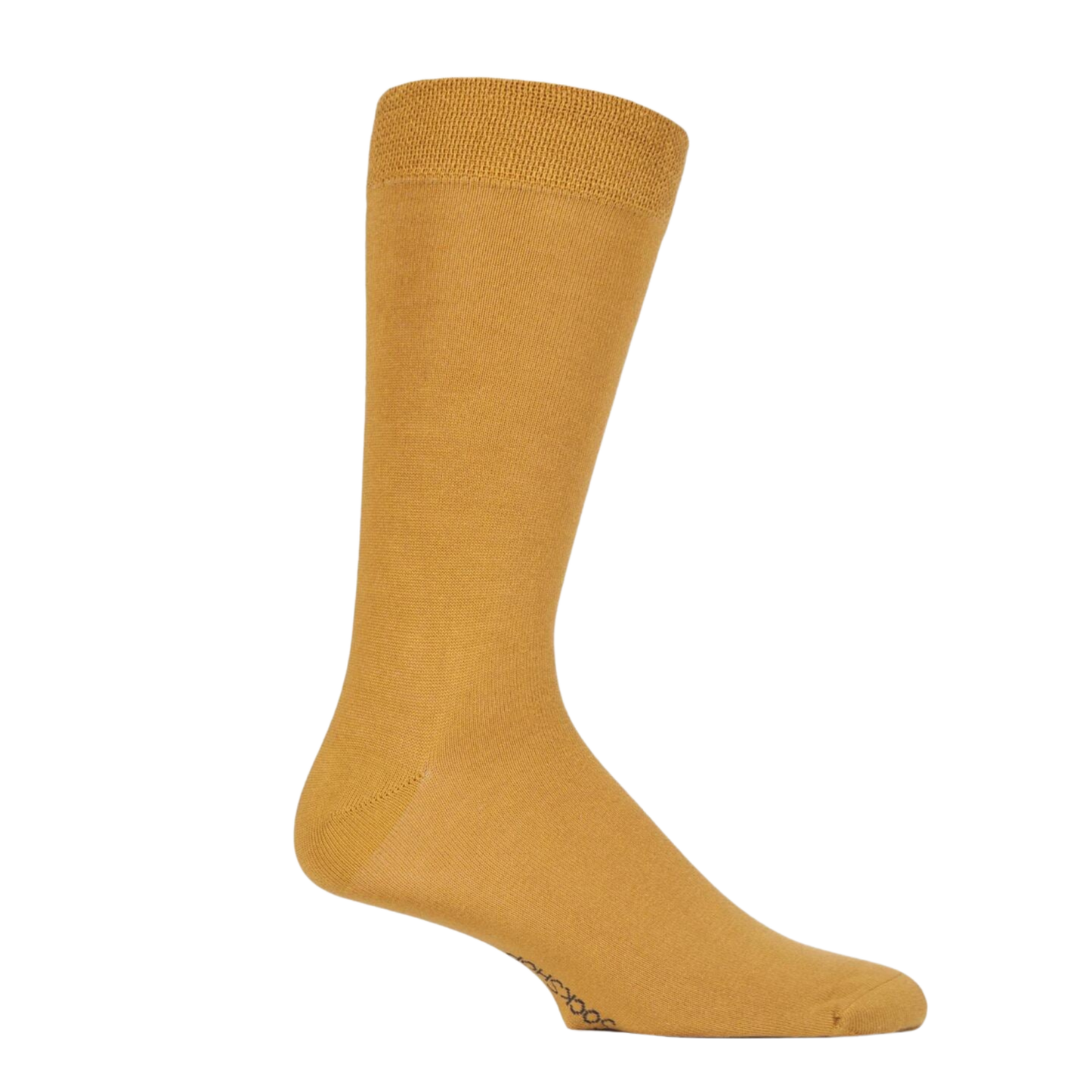 
                  
                    A pair of yellow bamboo socks.
                  
                