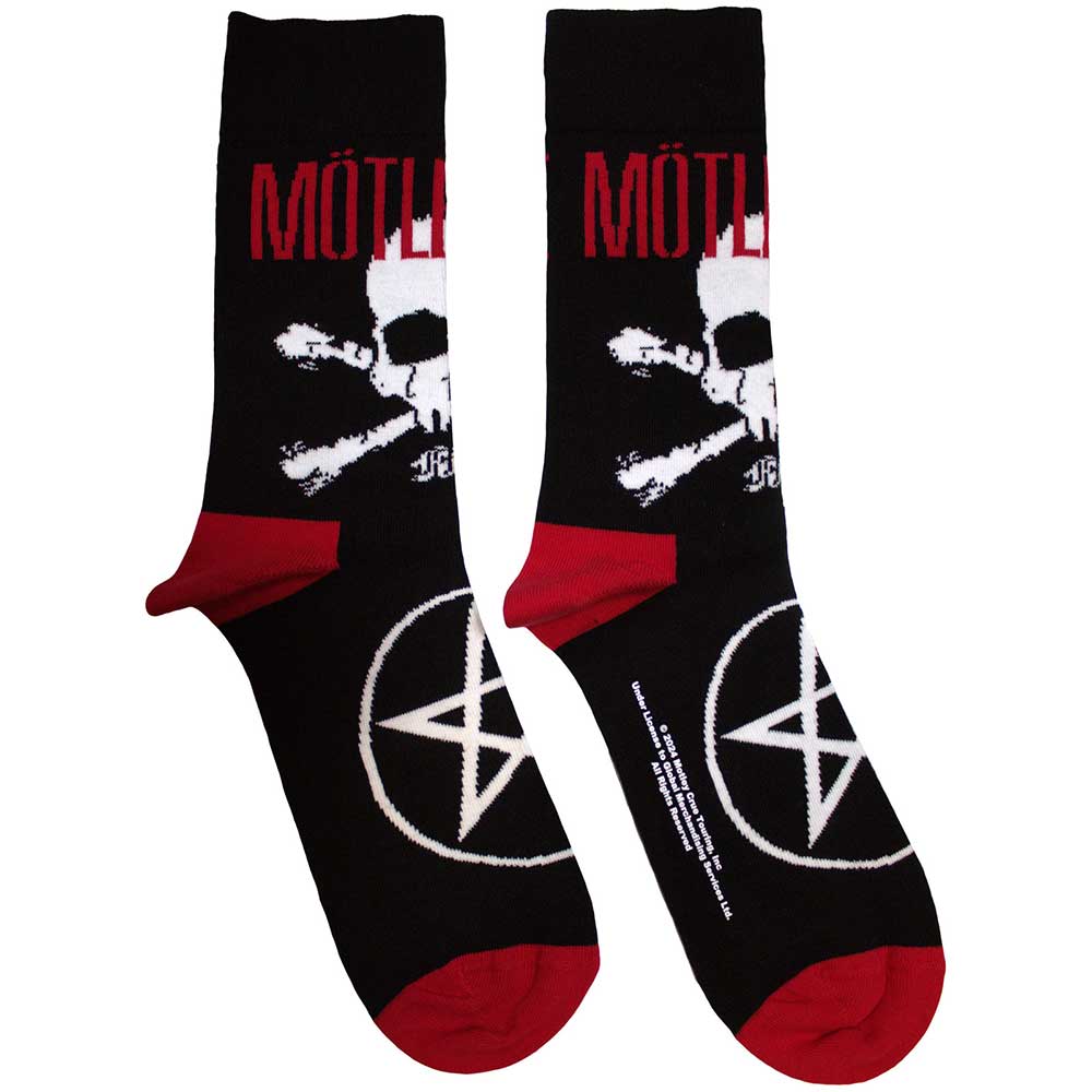 Motley Crue Skull & Crossbones Socks