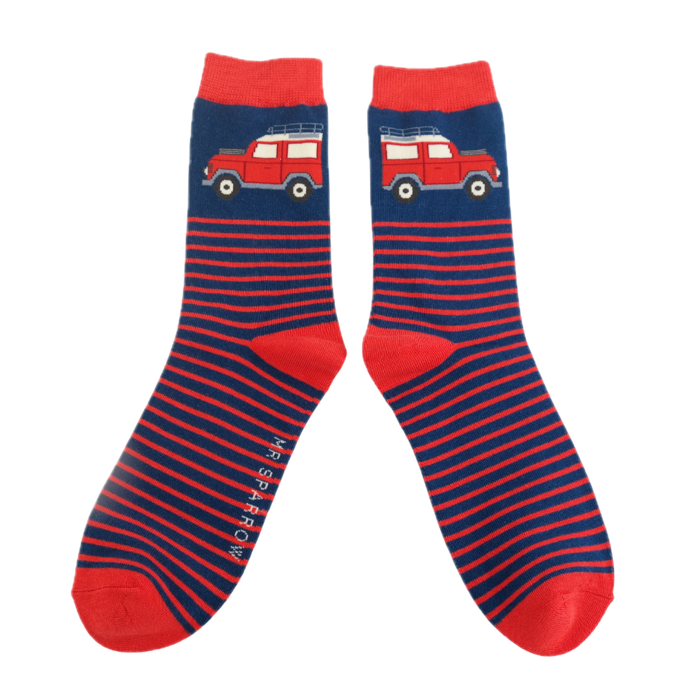 Jeep & Stripes Bamboo Socks