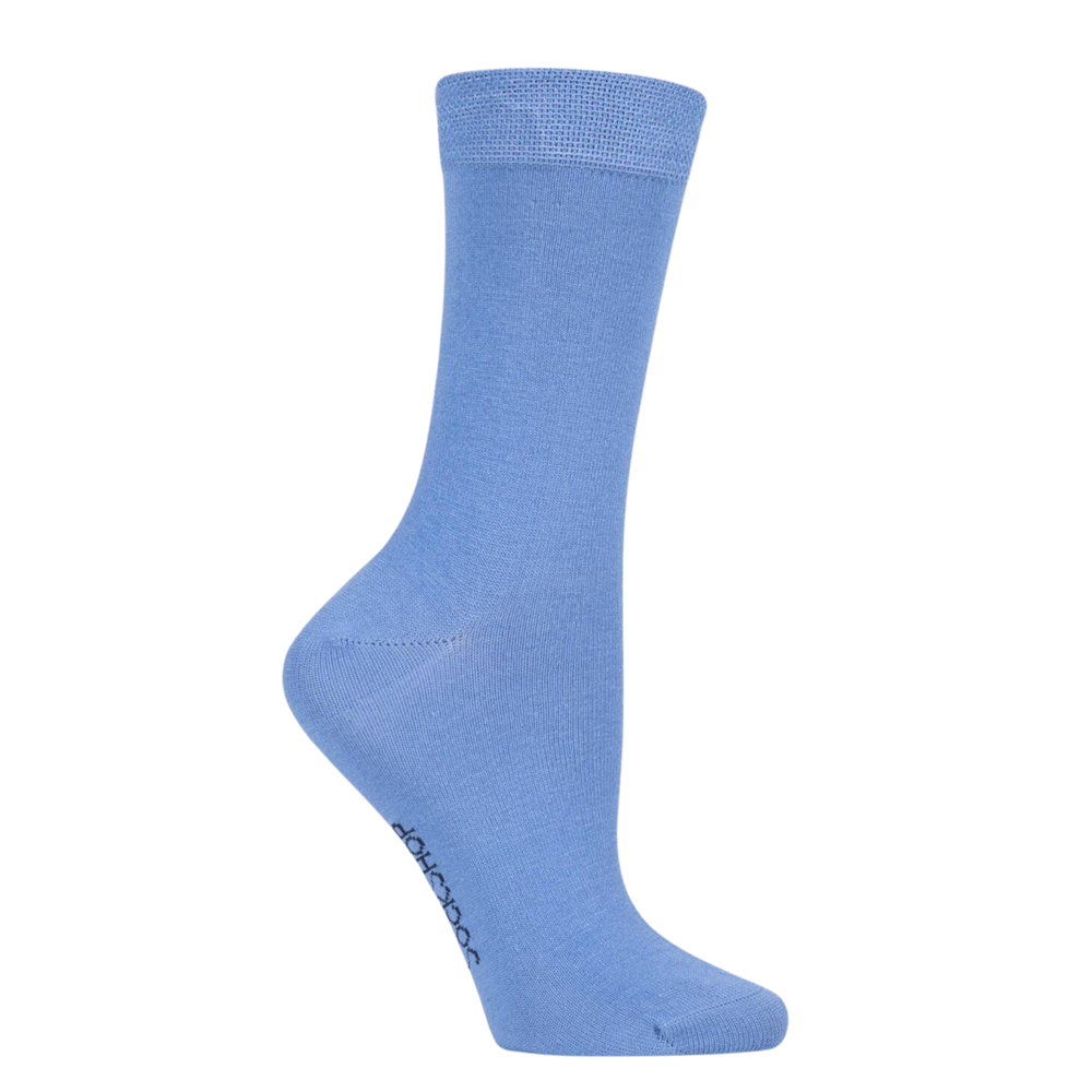 Rainbow Bamboo - Light Blue - Mr Blue Sky. A pair of light blue bamboo socks.