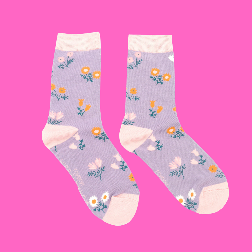 
                      
                        Dainty Floral Bamboo Socks - Miss Sparrow
                      
                    