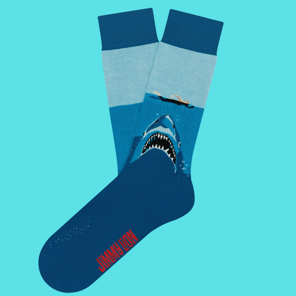 Jaws Shark Attack Socks