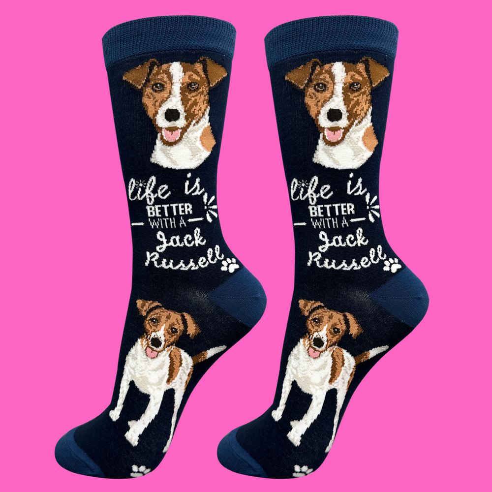 Life is Better With a Jack Russell Dog Socks