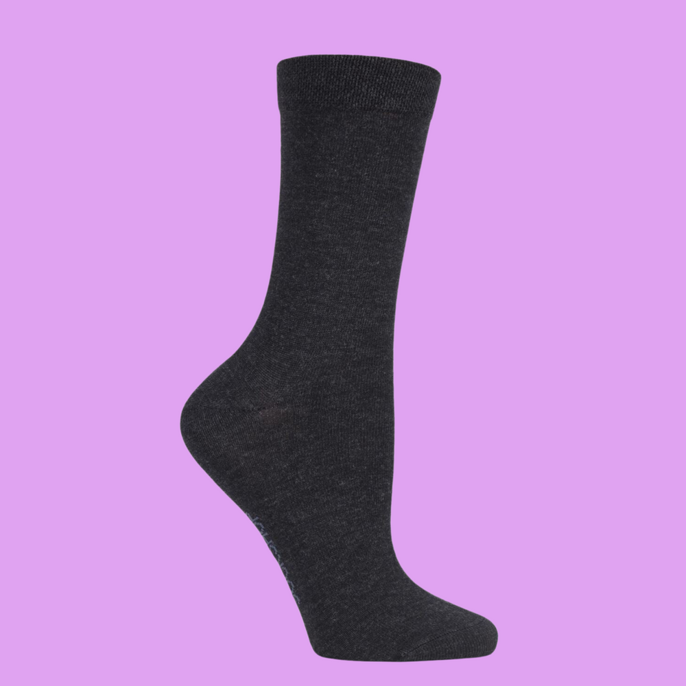 A black pair of socks.