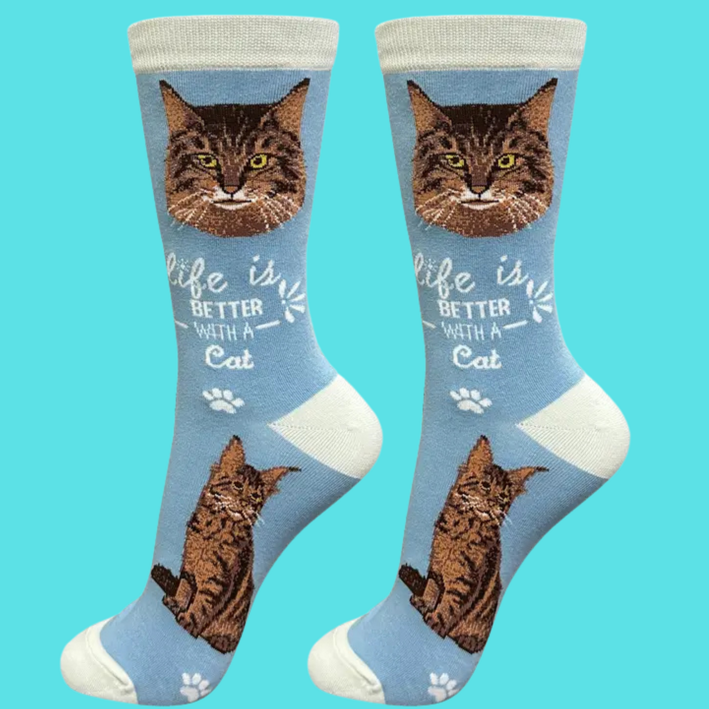 Maine Coon Novelty Cat Socks