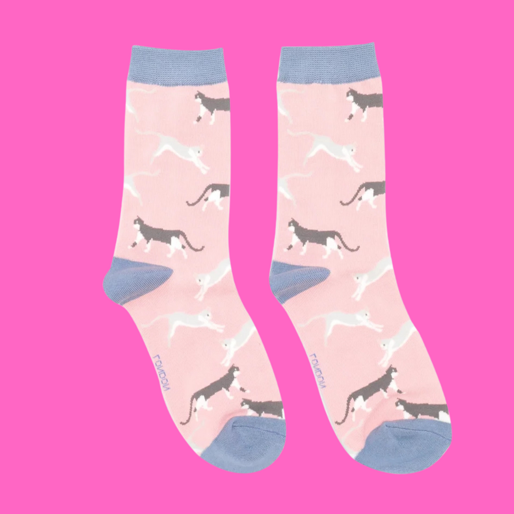 Wandering Cats Bamboo Socks - Miss Sparrow