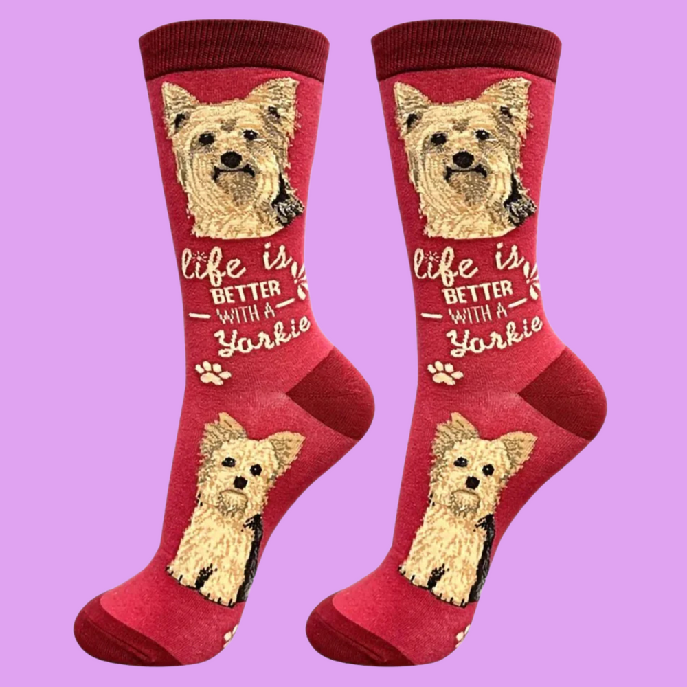 
                      
                        Life is Better With a Yorkie Dog Socks
                      
                    