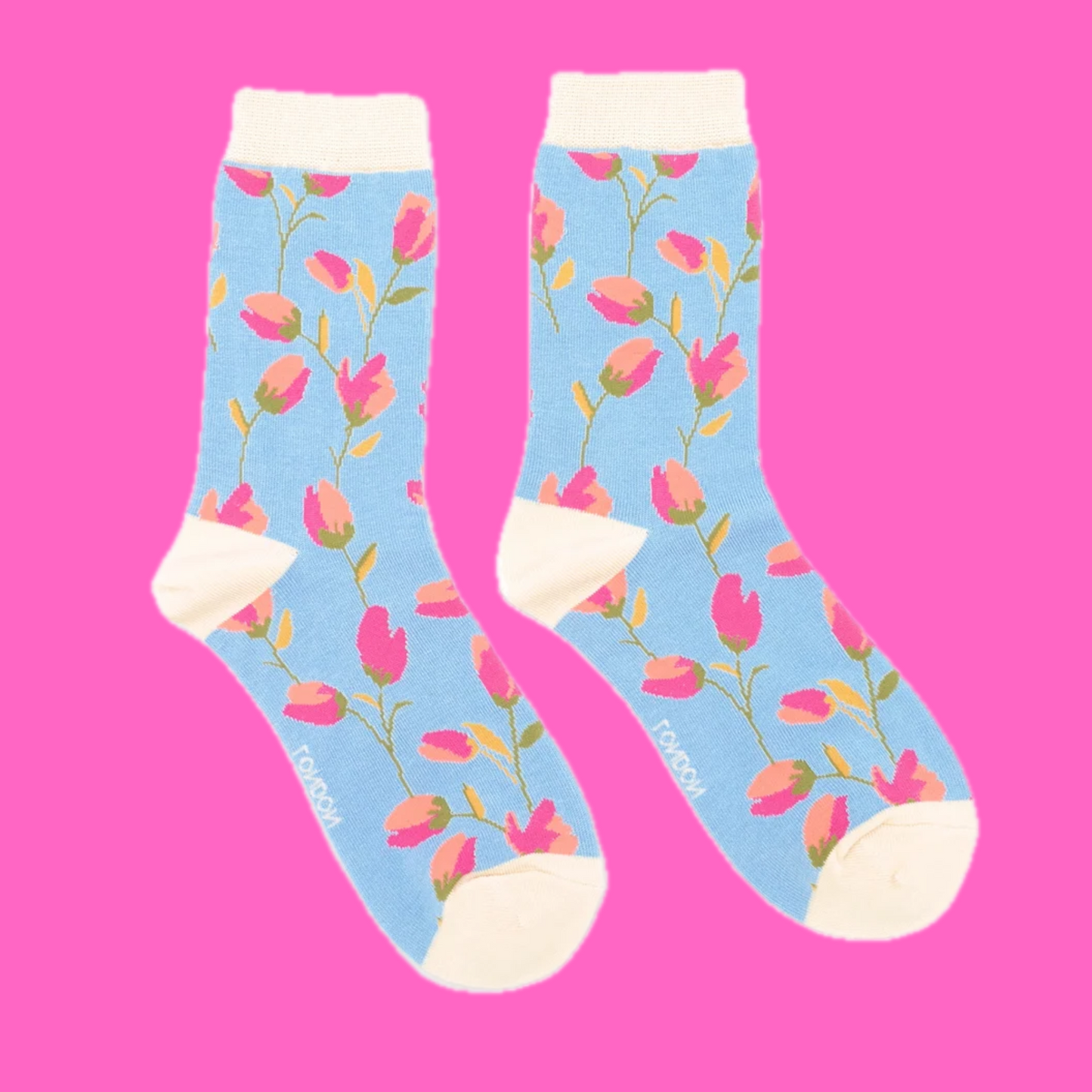 Ditsy Flowers Bamboo Socks - Miss Sparrow