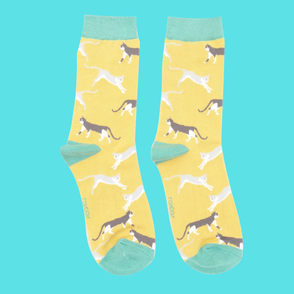 
                      
                        Wandering Cats Bamboo Socks - Miss Sparrow
                      
                    