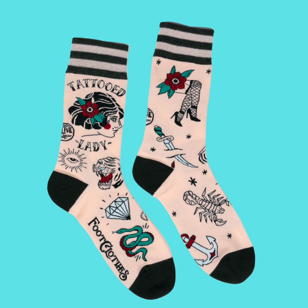 
                      
                        Tattooed Lady Socks
                      
                    