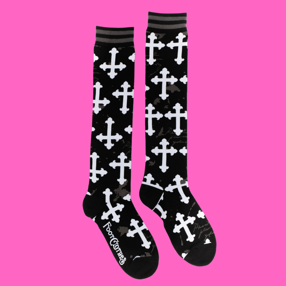 
                      
                        Gothic Crosses Knee High Socks
                      
                    