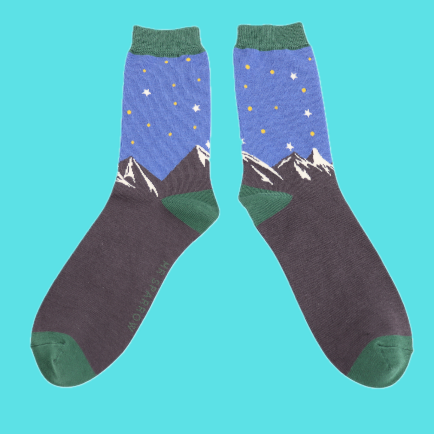 Mountain Scene Bamboo Socks - Miss Sparrow