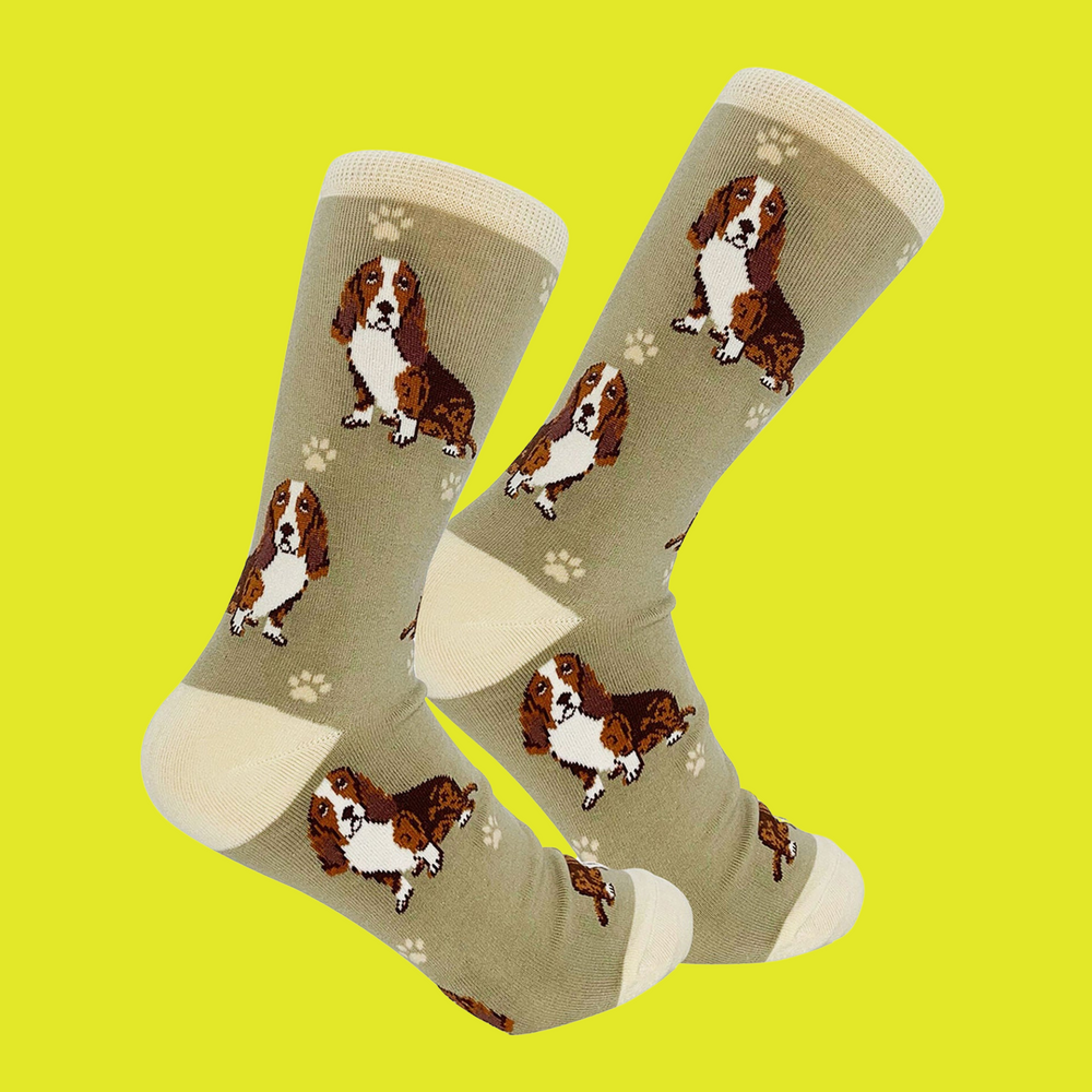 Basset Hound Dog Full Body Socks