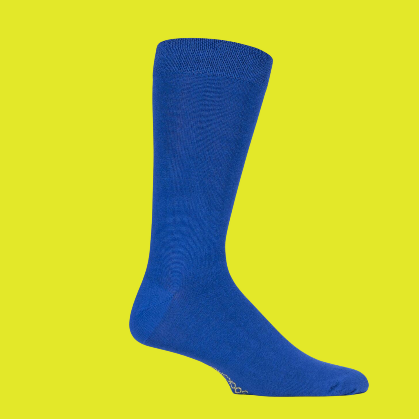 
                  
                    A pair of royal blue bamboo socks.
                  
                