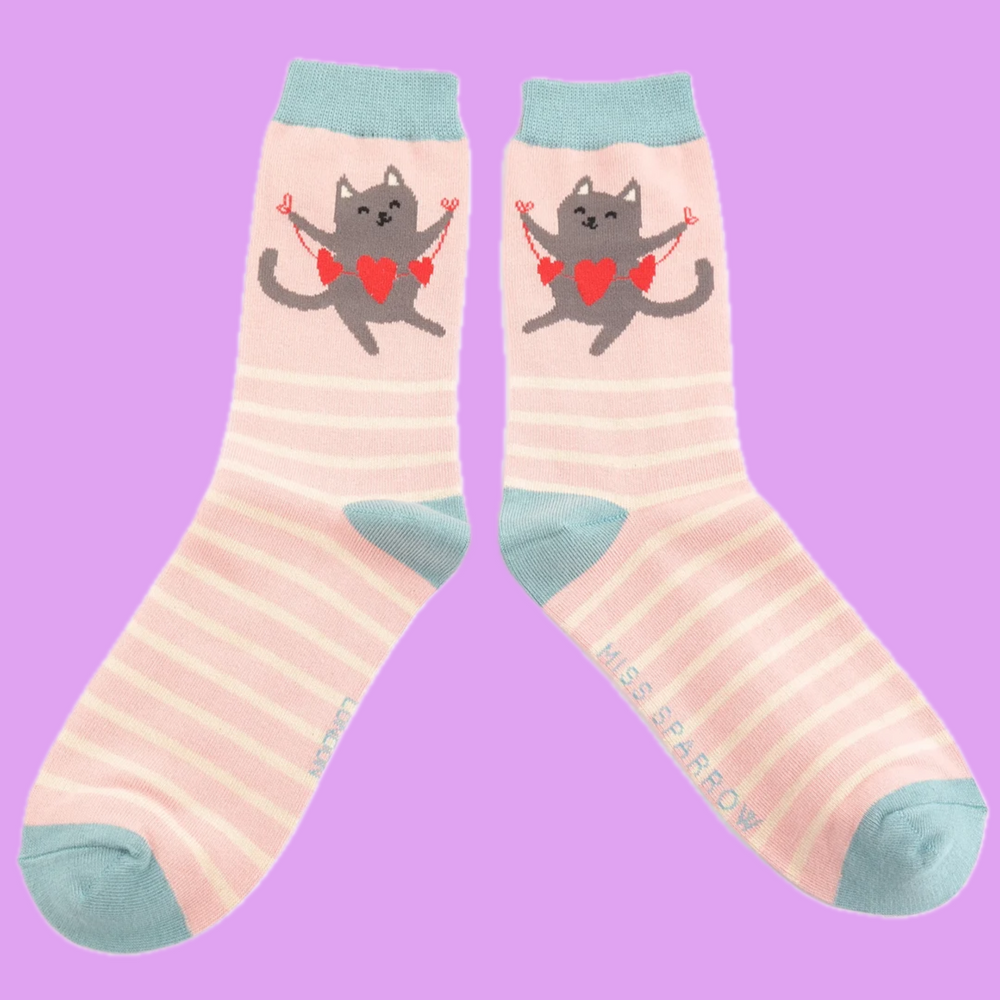 
                      
                        Lovely Cats Bamboo Socks - Miss Sparrow
                      
                    