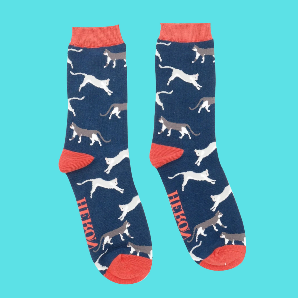 
                      
                        Wandering Cats Bamboo Socks - Miss Sparrow
                      
                    