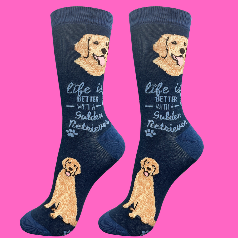 
                      
                        Life is Better With a Golden Retriever Dog Socks
                      
                    