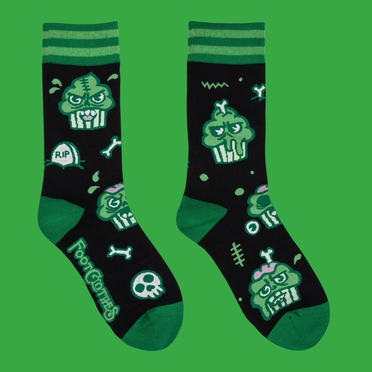 Zombie Cupcake Crew Socks