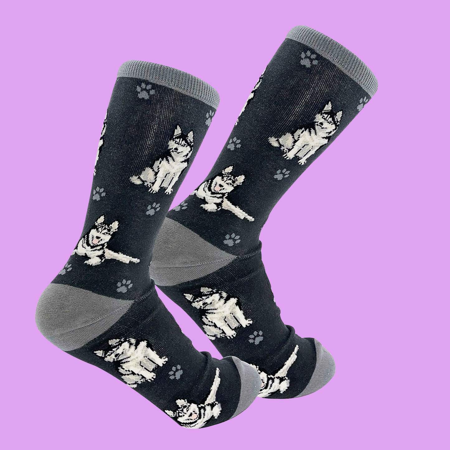 Siberian Husky Dog Full Body Socks