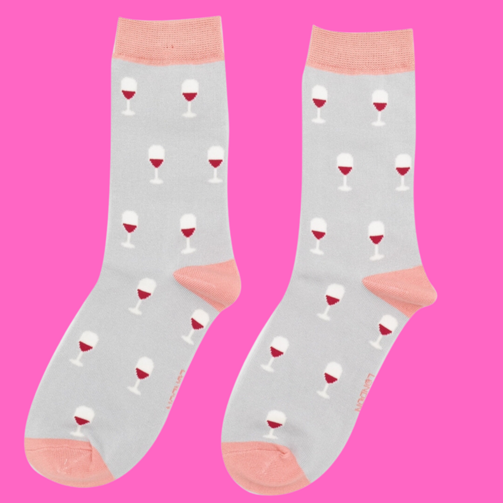 
                      
                        Wine Glass Bamboo Socks - Miss Sparrow
                      
                    