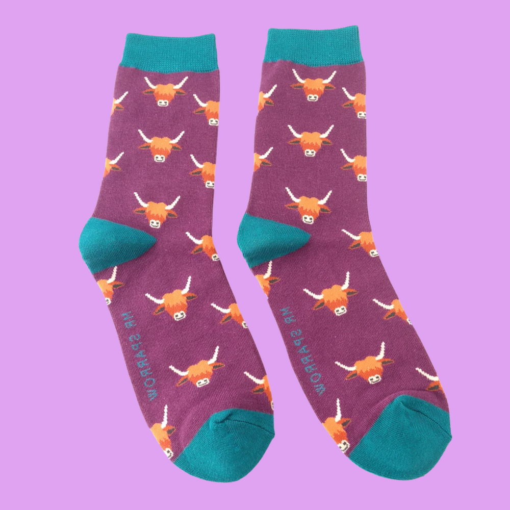 
                      
                        Highland Cows Bamboo Socks - Miss Sparrow
                      
                    