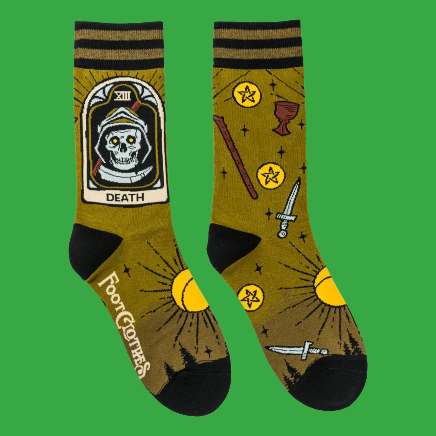 Death Tarot Nouveau Crew Socks