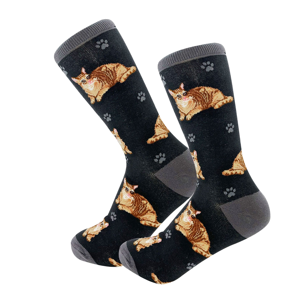 Orange Tabby Cat Socks