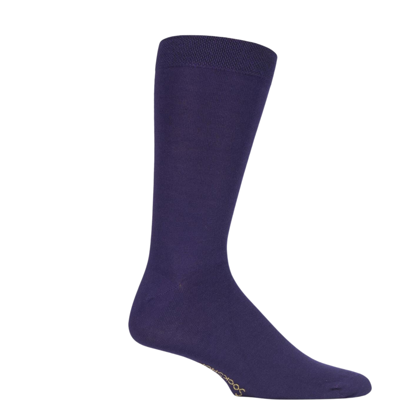 
                  
                    A pair of purple bamboo socks. 
                  
                