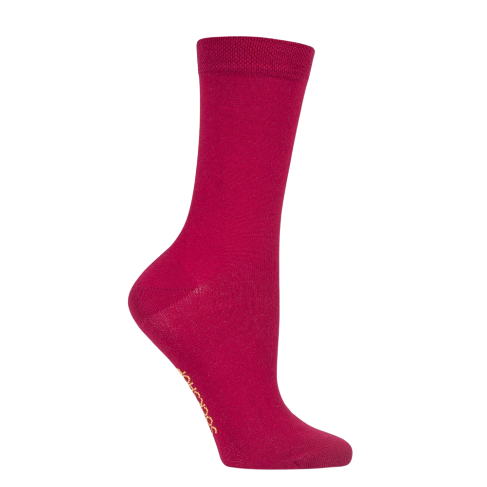 
                  
                    Rainbow Bamboo - Red - Raspberry Beret. A pair of red bamboo socks. 
                  
                