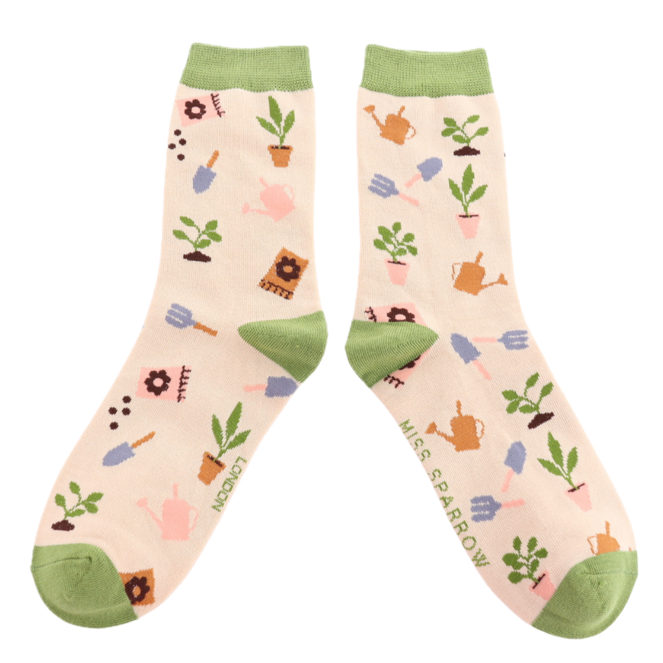 In the Allotment Bamboo Socks - Miss Sparrow